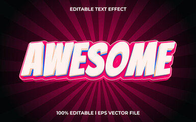 Poster - awesome 3d editable text effect, template with 3d style use for logo and business brand
