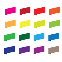 Poster - Empty label tag sticker set