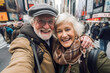 © Andrii  - Gleeful Seniors on a New York City Vacation
