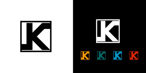 Poster - unique initial k logo