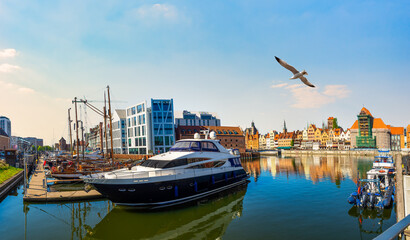 Poster - Boat in Gdansk