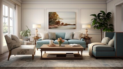 Modern Living Room with Neutral Color