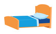 blue kid bed with good quality and good design