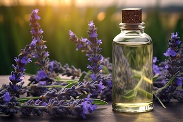 Fototapete - lavender aromatic oil