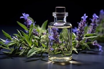 Fototapete - lavender aromatic oil