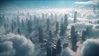 © lchumpitaz - Abstract futuristic landscape with the city of the future. Created with Generative AI