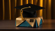 Journey of Success Versatile Still-Life Depictions of Graduation Hat Symbol of Achievement - Generative AI