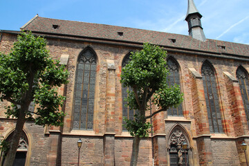 Canvas Print - dominican church in colmar in alsace (france)