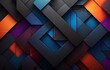 abstract colorfull modern geometric background for wallpaper , blue red ,black vibes