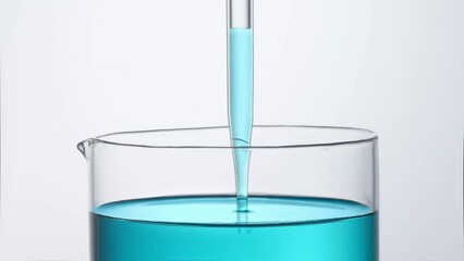 Wall Mural - laboratory beaker filled with liquid substances