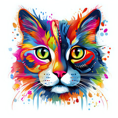  Dragon colorful Comic style, White Background, highly detailed, for tshirt