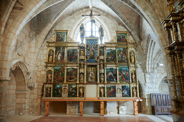 Wall Mural - View of the altarpieces exhibition inside the church of San Esteban