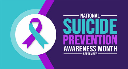 september is national suicide prevention awareness month background template. holiday concept. backg