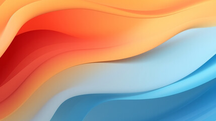 Aufkleber - A vibrant abstract background in blue, orange, and yellow colors