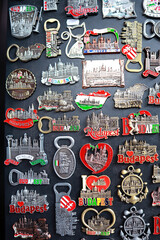 Wall Mural - Souvenir magnets from Budapest, Hungary