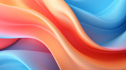 Fototapete - a colorful abstract background with shades of blue, orange, and pink