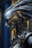 Fototapeta  - cybernetic alien robotic female 