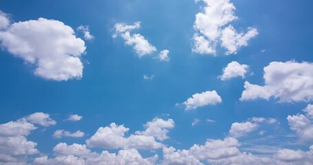 Wall Mural - blue sky cloud time lapse