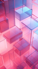 Aufkleber - Floating cubes in mid-air