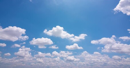 Wall Mural - blue sky background time lapse of the clear sky