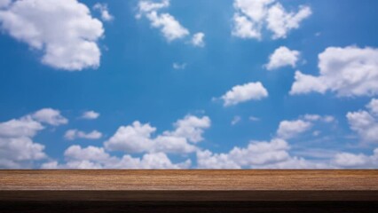 Wall Mural - blue sky background time lapse of the clear sky