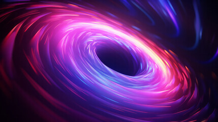 Poster - A vibrant and mesmerizing light display in the darkness