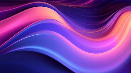Fototapete - A vibrant abstract background with flowing and dynamic lines