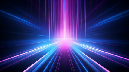 Aufkleber - A vibrant abstract background with intersecting lines in shades of purple and blue