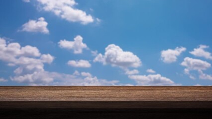 Wall Mural - blue sky background time lapse of the clear sky