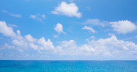 Wall Mural - blue sky cloud time lapse