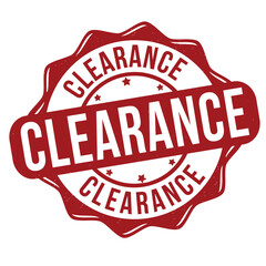 Poster - Clearance grunge rubber stamp