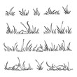 © hafid - set of hand drawn grass illustration