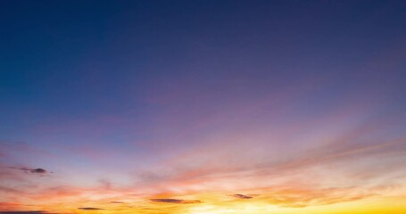 Wall Mural - sunset sky with clouds