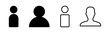 © OLIVEIA - User Icon set illustration. person sign and symbol. people icon.