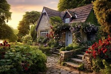 A Rural Dwelling Located In The Northern Part Of Yorkshire, England Is Known As A Country Cottage.