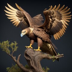 eagle in the tree