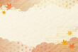 秋のお歳暮や敬老の日 のおしゃれな水彩風 和柄 和紙の背景