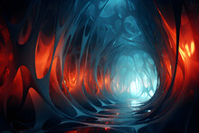 Abstract Surreal Web Tunnel