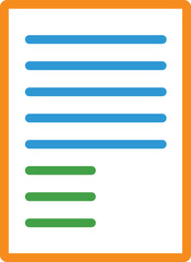 Poster - business letter outline icon 