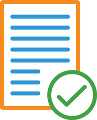 Poster - business letter outline icon 