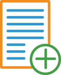 Poster - business letter outline icon 