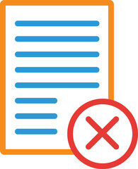 Poster - business letter outline icon 
