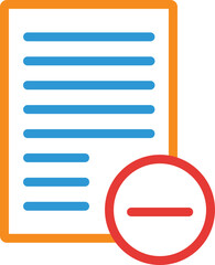 Poster - business letter outline icon 