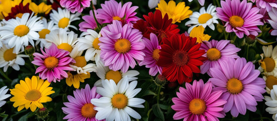  Flower bouquet colorful background for wallpaper
