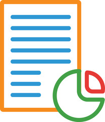 Poster - business letter outline icon 