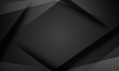 Wall Mural - Abstract black geometric background. Modern template design for covers, brochures, web and banner.	