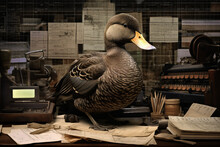A Duck On A Typewriter