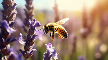 Honey Bee Flying