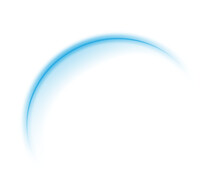 The Edge Of A Blue Solar Eclipse On Transparent Background. Blue Eclipse For Product Advertising, Natural Phenomena, Horror Concept And Others. PNG.