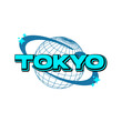 Tokyo japan streetwear y2k style colorful slogan typography vector design icon illustration. Tshirt, poster, banner, fashion, slogan shirt, sticker, flyer